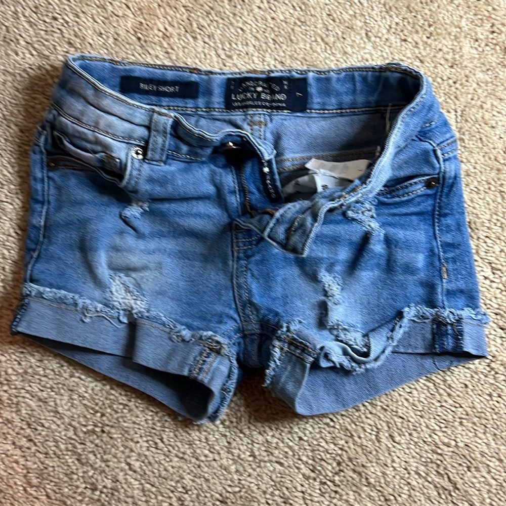 Lucky Brand Girls Jean Shorts “Riley” Size 7